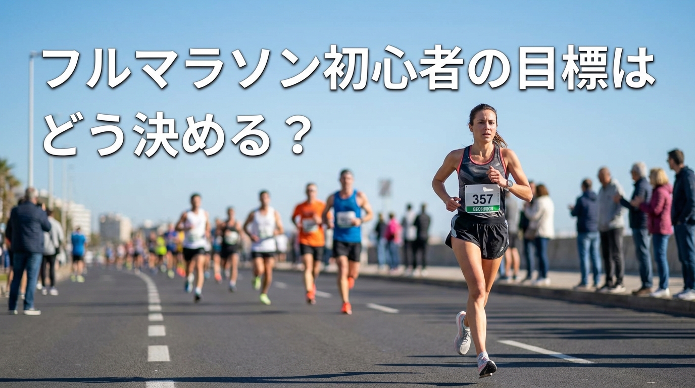 フルマラソン初心者の目標はどう決める?
