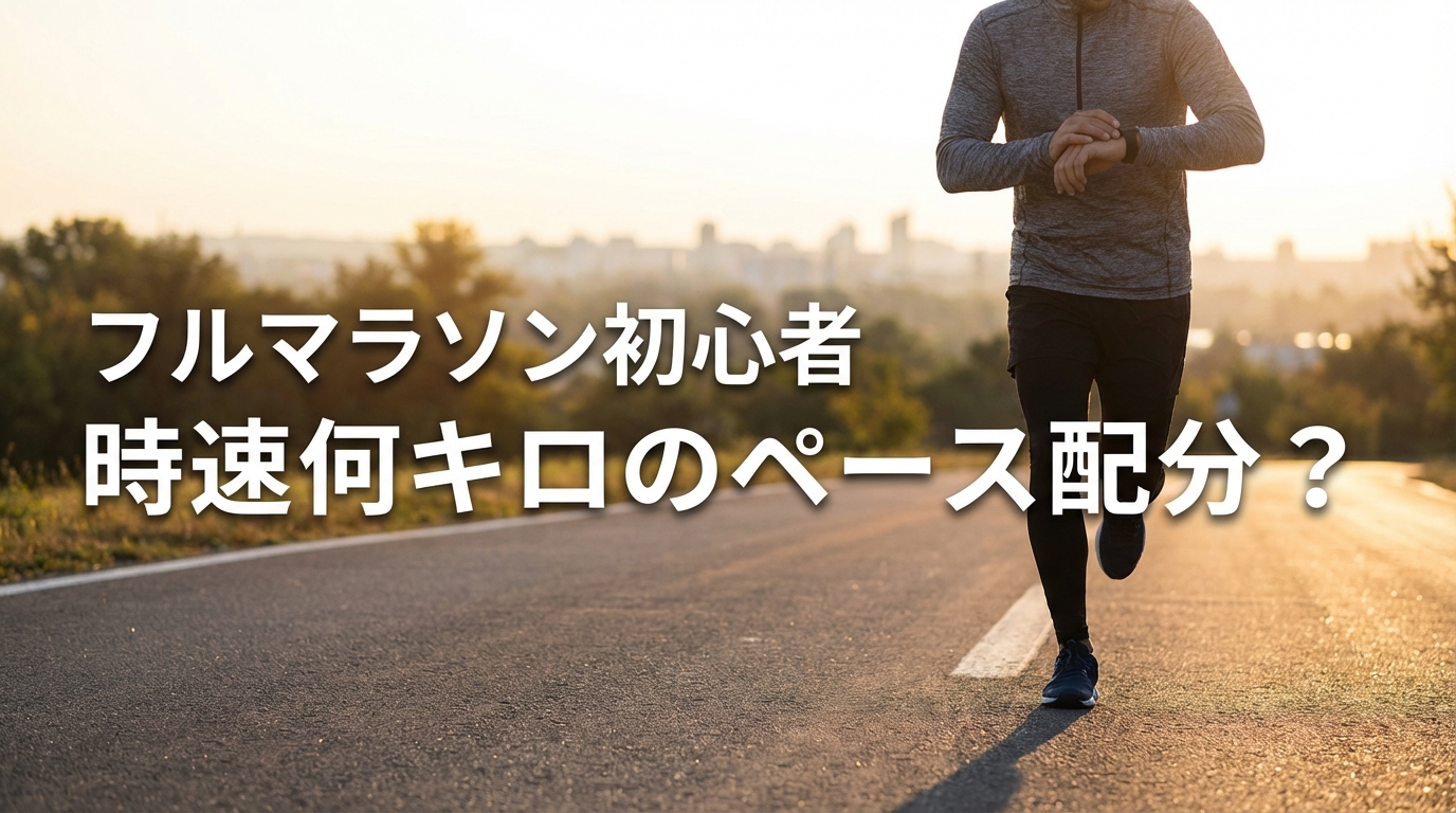 フルマラソン初心者は時速何キロのペース配分?