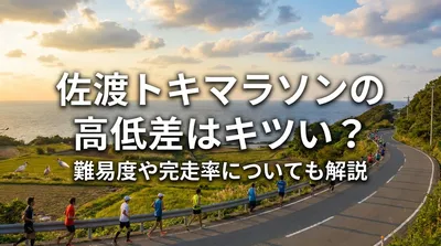 佐渡トキマラソンの高低差はキツい？難易度や完走率についても解説