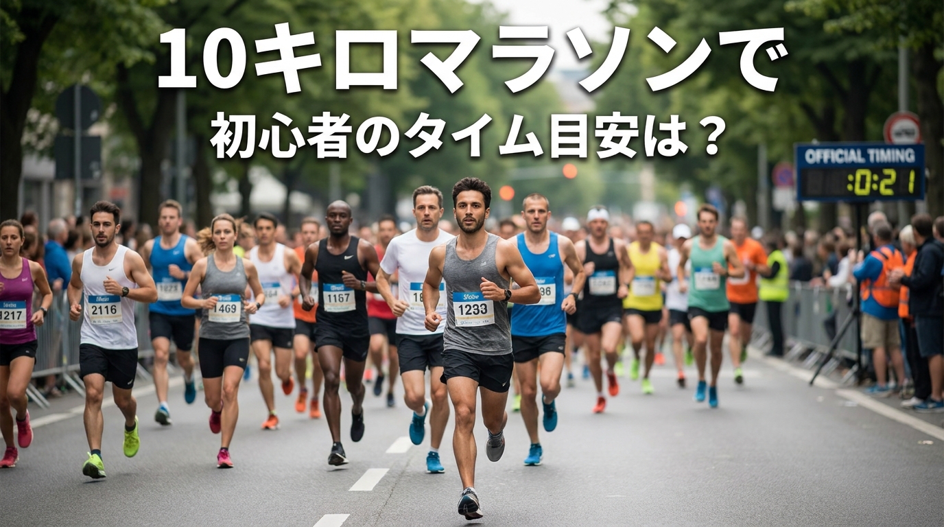 10キロマラソンで初心者のタイム目安は？