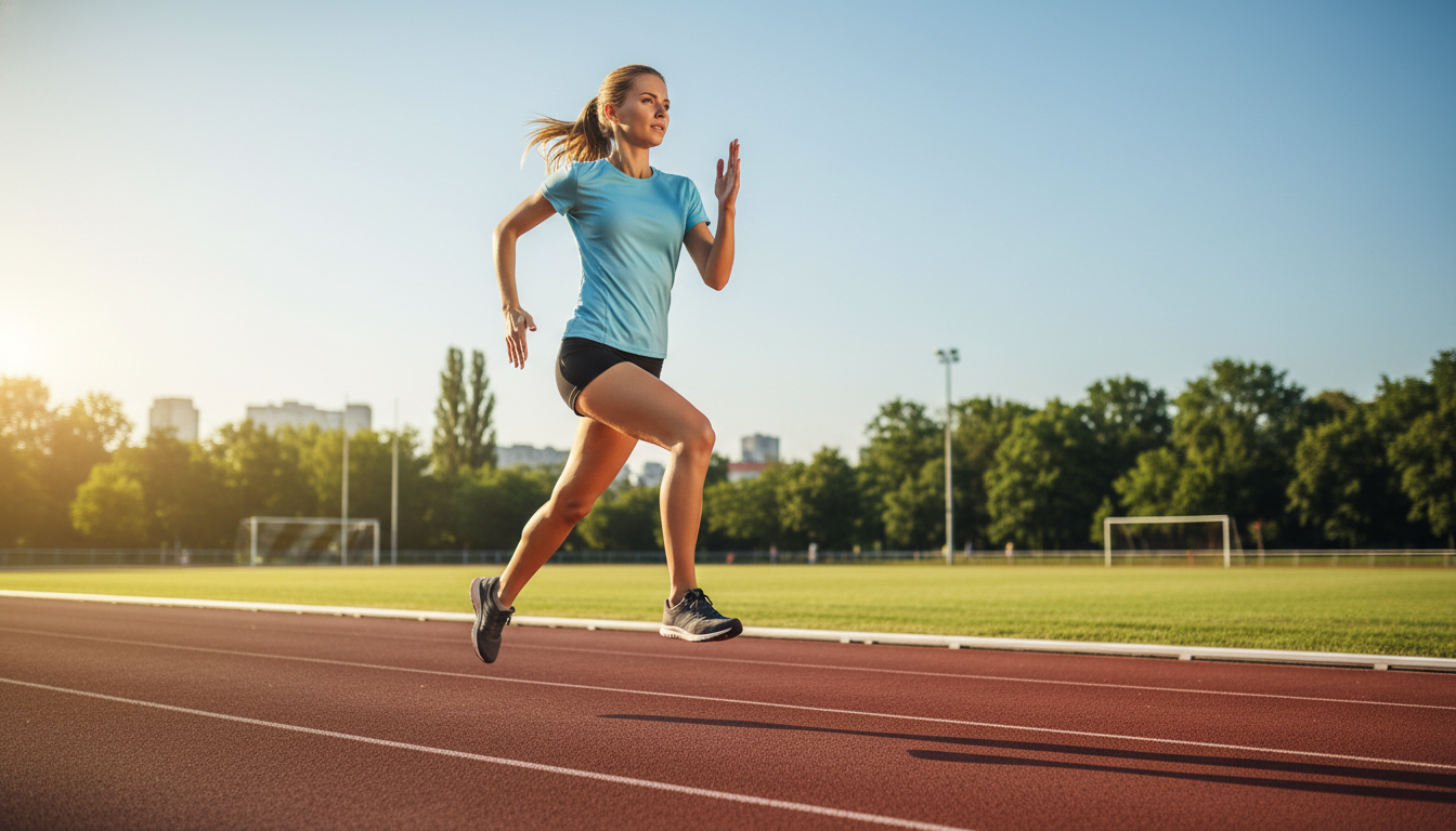 短い距離を少し速く走るのが効果的だと言われています