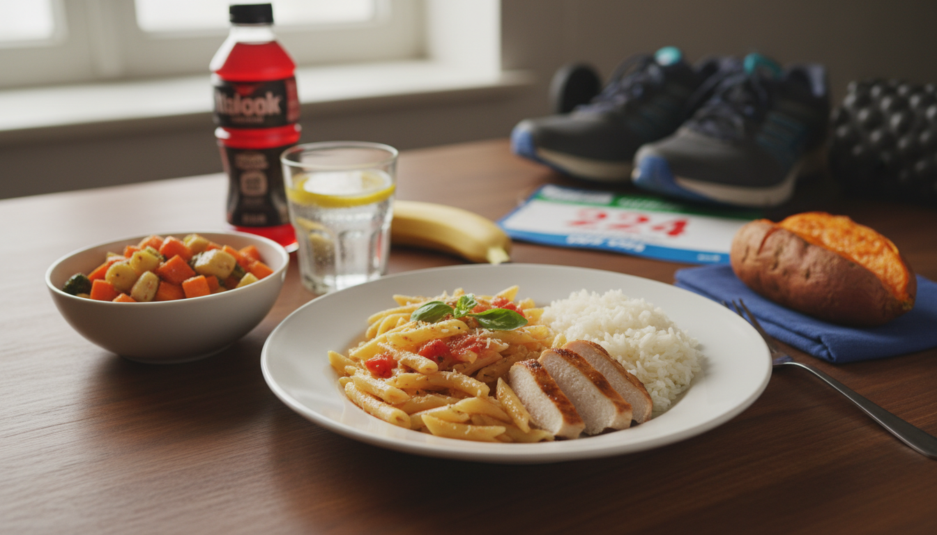 マラソン前日におすすめの具体的な食事メニュー例